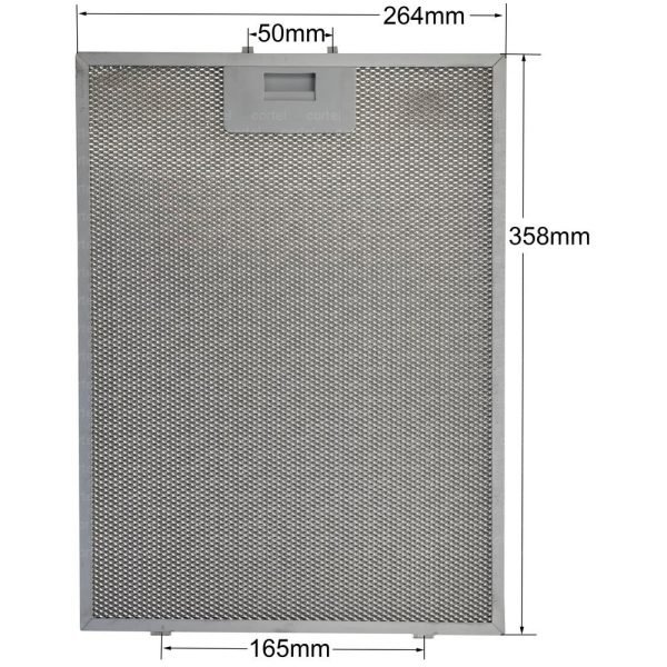 00703451 Dunstabzugshaubenfilter 265×359 mm Dunstabzugshauben-Fettfilter Küchenabzugslüftung Alu-Absauger 26,5×35,9 Bosch Balay Siemens NEFF,