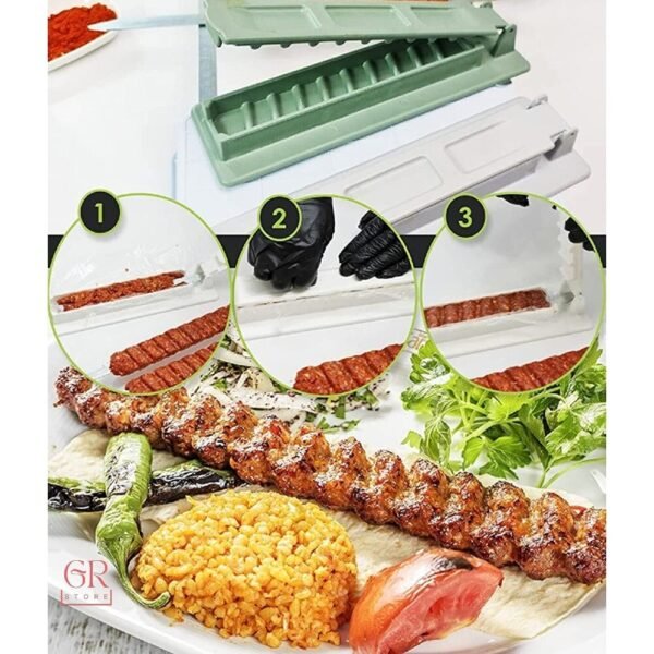 Kebab-Maker Box: Multifunktionale BBQ-Spießmaschine für Rindfleisch und Gemüse – Ideales Grillzubehör für Outdoor & Küche – Perfekt für türkische und arabische Küche