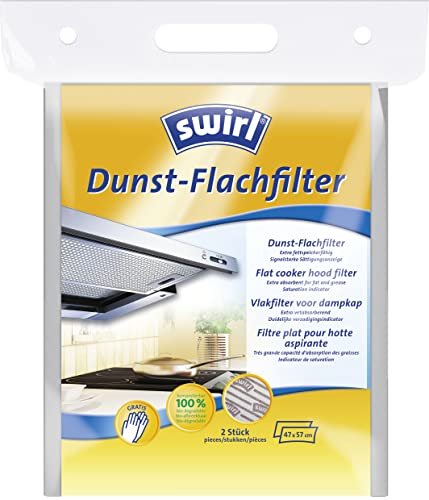 Swirl Dunst-Flachfilter für Dunstabzugshauben (Zuschneidbarer Filter aus kompostierbarem Material),